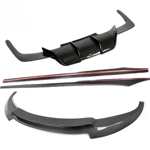 Kit carrosserie de haute qualité OEM style V en fibre de carbone, diffuseur avant et jupes latérales pour BMW Série 6 <span class=keywords><strong>F06</strong></span> F12 F13 640i <span class=keywords><strong>650i</strong></span> (2011-2018) - Product Image 1