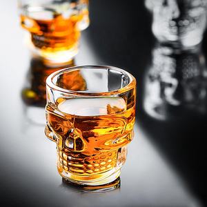 وصل حديثًا شفاف Ru Star زجاج جمجمة 55 طلقة لنبيذ تيكيلا براندي فودكا ويسكي - Product Image 2