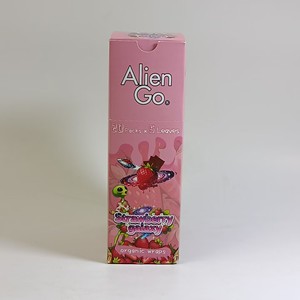 กระดาษห่อบุหรี่ Alien Go สีน้ำตาลเข้ม รูปทรงสี่เหลี่ยมผืนผ้า รสสตรอว์เบอร์รี พร้อมถุงไมลาร์ - Product Image 4