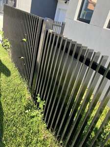 Nouveau modèle de <span class=keywords><strong>portail</strong></span> et de clôture modernes, designs de portails principaux, noir gris, portails coulissants en aluminium pour jardin résidentiel, <span class=keywords><strong>portail</strong></span> à double porte - Product Image 3