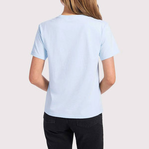 Camiseta de Mujer de Algodón 100% Ecológica, Superventas de Verano, Manga Corta de Alta Calidad, Servicio OEM - Product Image 2