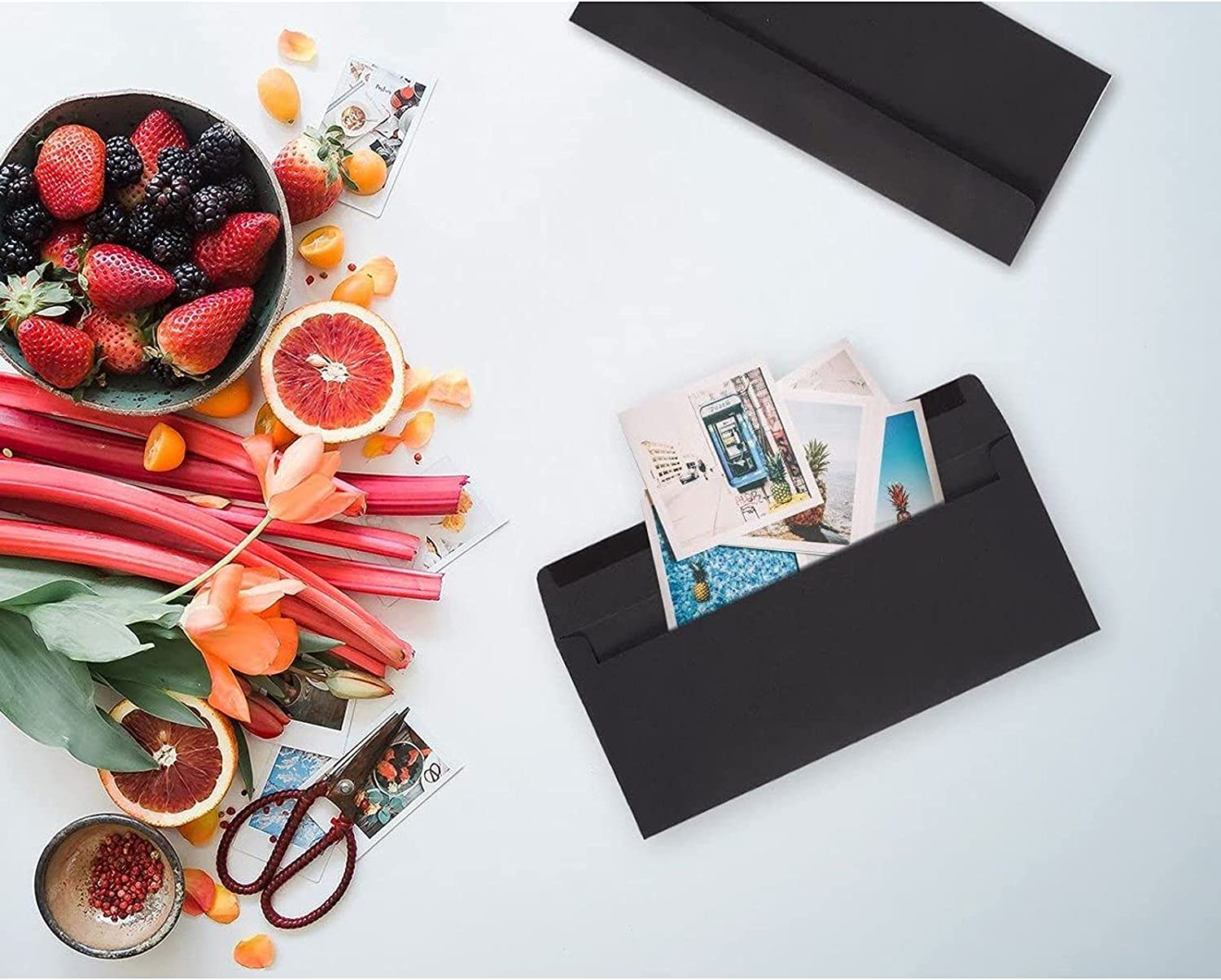 Крафт-бумага, Черный Конверт 4x2,75, свадебные открытки, приглашения с конвертами