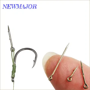 NEWMAJOR 10pcs/bag Steel Bait Spikes Bayonets Boilie Pins Carp Fishing Hook for Lake River and Stream Fishing