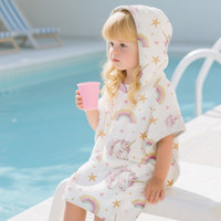 Serviette à capuche en microfibre OEM pour bébé, séchage rapide, douce et respirante, peignoir pour enfants pour piscine, plage et usage domestique