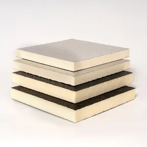El mejor tablero de aislamiento de espuma de poliisocianurato PIR de papel de aluminio con tejido de fibra de vidrio para techo