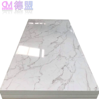 Panneau de feuille de marbre UV de PVC décoratif d'intérieur d'usine