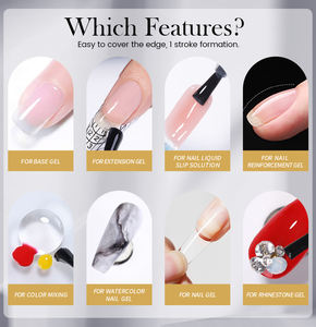 BORN PRETTY 1 KG Nagelkleber-Material Beliebter 8-in-1 HEMA-freier <span class=keywords><strong>Gel</strong></span>-Nagelkleber in Großpackung als Aufbaugel für die Nagelverlängerung - Product Image 3