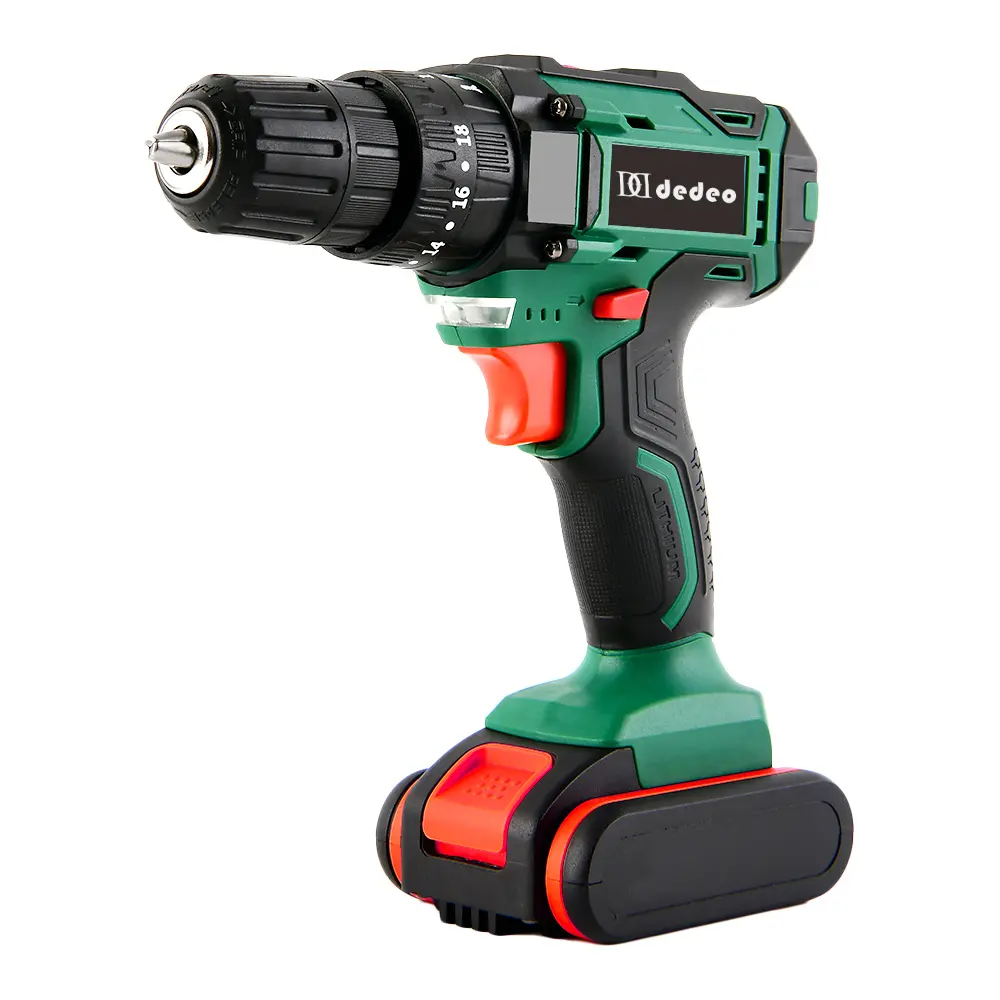 Wholesale 20V Tools Hardware Variable Speed Power Tool Drills Lithium-ion Battery Electric Cordless Drill Set