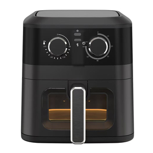 4-Liter Oil-Free Air Fryer With Temperature Control Timer Non-Stick <b>Basket</b> Plastic Square Shape for Household Use High Capacity - Product Image 2