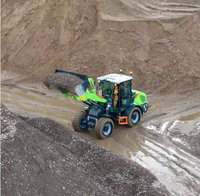Wheel Loader Listrik New Energy 820TE 2 Ton dengan Bucket Standar 1,2 m³ untuk Dijual CLG820TE, Dilengkapi Blade Pembersih Salju dan Penggerak Manual