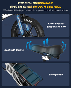 Bicicleta Eléctrica Plegable X11S con Neumáticos Anchos, 750W, 48V, 100km de Autonomía, Doble Batería, para Adultos, Disponible en Almacén de la UE - Product Image 2
