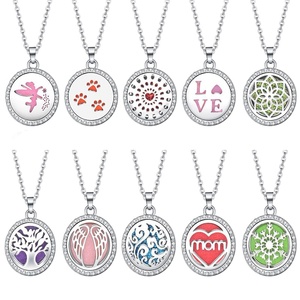 จี้สร้อยคอเหล็กกล้าไร้สนิมสีทองขนาด 12 มม. สำหรับน้ำมันหอมระเหยและน้ำหอม - Product Image 5