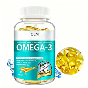 Cápsulas de Aceite de Pescado Omega-3 Halal al por Mayor del Fabricante, Suplementos de Gelatina Blanda 3-6-9, Cápsulas de Aceite de Krill Omega 3 de 1000mg - Product Image 1