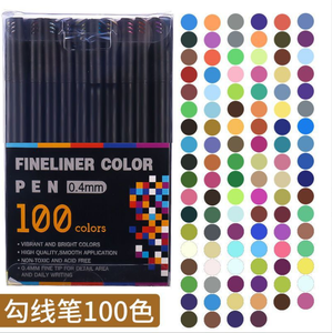 Fabricante personalizado color caligrafía Fineliner marcadores boceto caricatura línea fina punta delineador bolígrafos conjunto para niños escuela Oficina - Product Image 2