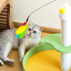 <span class=keywords><strong>Arbre</strong></span> à <span class=keywords><strong>chat</strong></span> vert à deux niveaux, griffoir et jouet pour <span class=keywords><strong>chat</strong></span>, vente chaude - Product Image 5