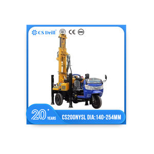 CS200NYSL Deep 180m 200m Rotary Ground Water Well Construction Drilling Machine Rig Plataforma de perforación de pozos de agua - Product Image 1