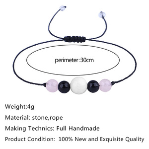 Vòng Tay Thẻ Bầu Dục Đá Opal Hạt Tự Nhiên ST266 - Product Image 5