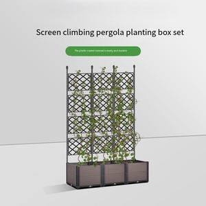 Jardinière murale en PE écologique et légère avec treillis pour la plantation de légumes et de fruits, à assembler et installer - Product Image 2