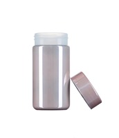 8oz Golssy Chrome HDPE Sports Nutrition Container Bouteille de capsule de poudre en plastique