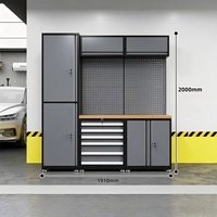 Gabinete de Herramientas Modular de Acero Resistente, Adecuado para Soluciones de Almacenamiento, Muebles de Banco de Trabajo Metálico para Taller Automotriz Profesional