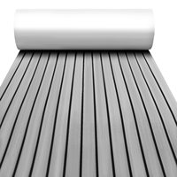 Revêtement de pont en mousse EVA imitation teck gris clair, design moderne, pour bateaux, yachts, usage extérieur, technique brossée