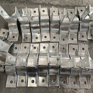 Feuerverzinkte Mastklemmen für Strommasten, Rostschutz-Zinkbeschichtete Abspannseilklammern, Verzinkte Stangenklemmen - Product Image 2