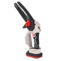 Scie à chaîne électrique sans fil 8 pouces à une main, mini-moteur sans balais, scie à bois à batterie haute efficacité pour le bricolage