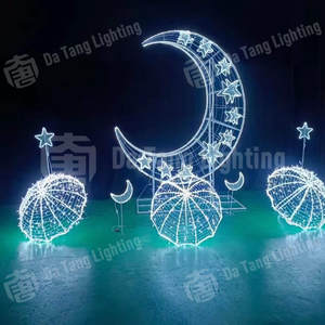 Luz Decorativa LED de Luna de Alto Brillo, Impermeable IP65, para Festividades de Ramadán y Navidad, Uso en Interiores y Exteriores - Product Image 5
