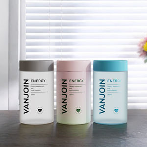 맞춤형 도매 빈 투명 250ml 350ml 500ml 밀폐 플라스틱 젖빛 식품 항아리 4oz 8oz 16oz 뚜껑이있는 플라스틱 항아리 - Product Image 6