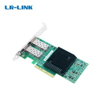 Adaptateur réseau serveur PCIe X8 à double port 25G basé sur la puce Mellanox ConnectX-4, QSFP, stock LRES1026PF-2SFP28, adaptateur filaire pour