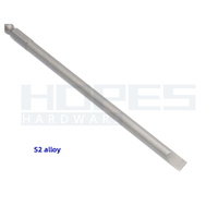 Tournevis à embout plat en alliage S2 SL1.6 2 2.5 3 4 5 6mm avec longueur 50 65 75 100 120 150mm 1/4 tournevis à tige hexagonale