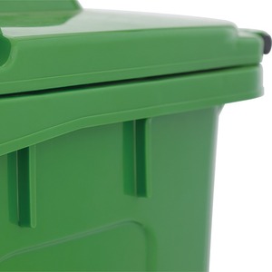 Outdoor 240L Rectangular Plastic Waste <b>Bin</b> With Lid And <b>Wheels</b> For Garden Trash Storage - Product Image 2