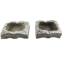 Vente flash - Moules à pots de fleurs en ciment de forme de livre au design moderne, couleur grise, pour usage extérieur, origine Fujian
