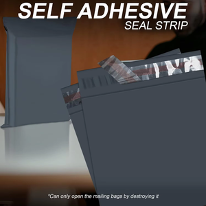 Sacs d'expédition en polyéthylène recyclé avec logo personnalisé, étanches, à fermeture autocollante, pour l'envoi de chaussures et de vêtements - Product Image 2