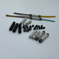 Kit de répartition de fibres optiques circulaire tubulaire 6/8/12/24/48 fibres, tube tampon noir/gris, compatible 5G