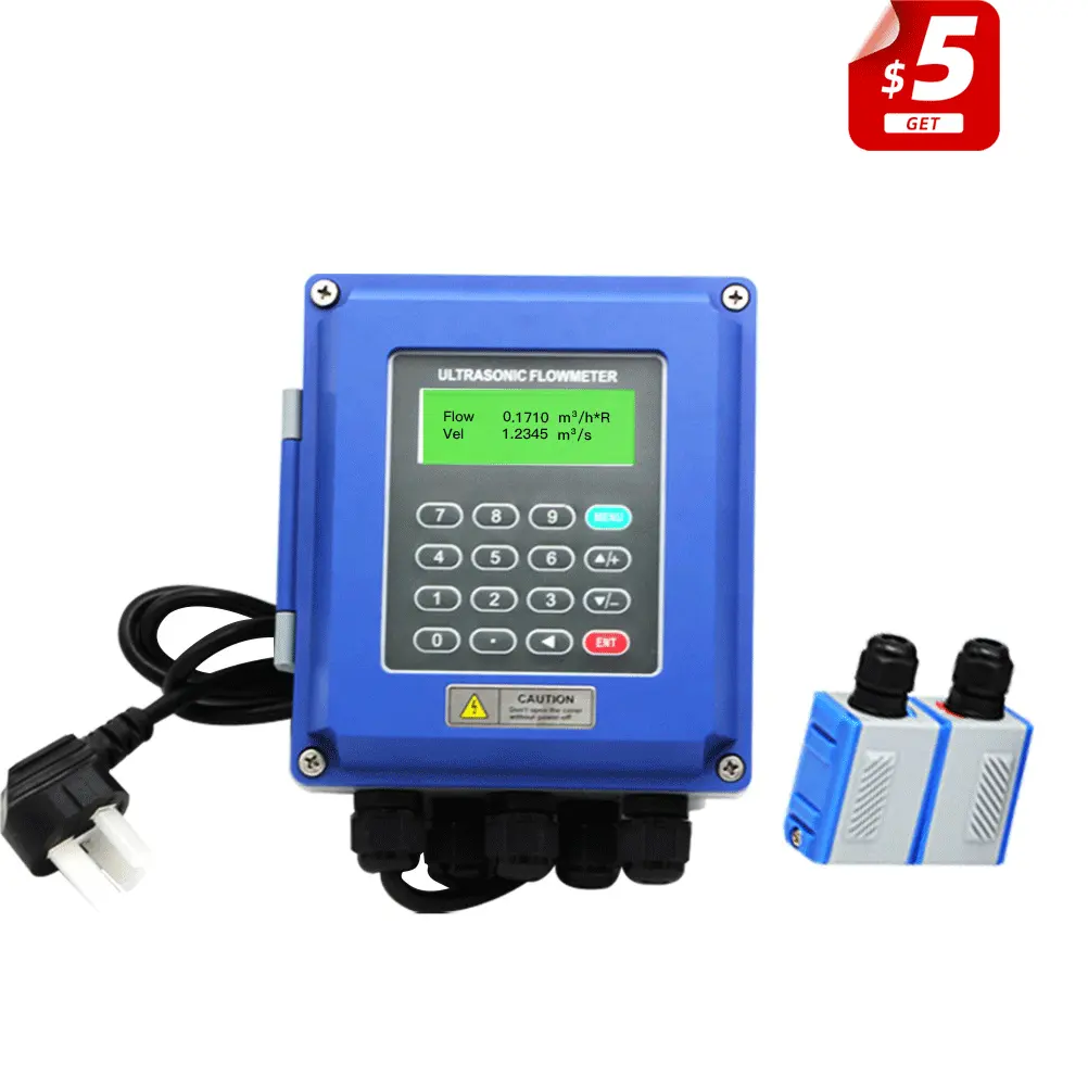 GUF120A-W no contact liquid SD card ultrasonic sea water flow meter