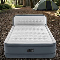 Matelas gonflable pliable au design moderne, confortable et pratique, portable pour chambre d'hôtel, salon et hôpital.