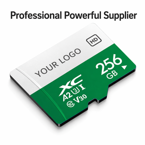 Cartão TF 256GB Plástico Original Capacidade de Armazenamento A2 V30 Leitura e Gravação Rápida para Jogos e Gravações com Logo Personalizado Memória Confiável - Product Image 1