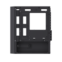 Boîtier d'ordinateur gamer haute performance LOVINGCOOL, tour moyenne MATX ITX, noir, boîtier PC personnalisé avec verre trempé, châssis de PC de bureau