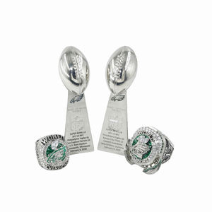 Nuovo Anello Commemorativo del 59° Super Bowl 2025 dei Philadelphia Eagles, Set Trofeo con Elegante Confezione in Legno - Product Image 5