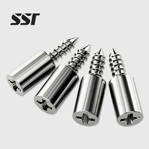 Tornillos autorroscantes con fundas de goma, clavos de soporte para laminados, soporte para vidrio de gabinetes, soporte de fijación antideslizante - Product Image 1