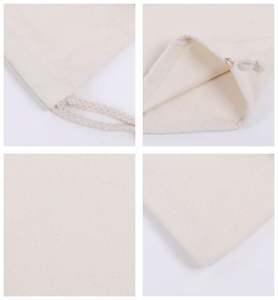 Sac à dos en toile de coton de qualité supérieure avec cordon de serrage et logo personnalisé, fermeture éclair pour la publicité promotionnelle, cadeau éducatif, emballage - Product Image 6