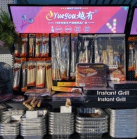 Barbecue jetable pour BBQ, pour fête en plein air, grill au charbon de bois, pièces