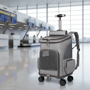 अतिरिक्त छोटे बड़े स्ट्रेलर ट्रॉली रोलिंग कैट पालतू कुत्ते लक्जरी मूल डिजाइन पालतू वाहक बैग फोल्डेबल पोर्टेबल - Product Image 5