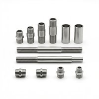 Pièces de tournage CNC sur mesure en acier inoxydable 316L, tiges filetées et raccords pour systèmes de fluides industriels