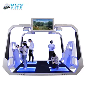 YHY-máquina de juego de realidad virtual Vr 9d, profesional, vs 4 jugadores, pistola de disparo vr, Batalla de pie