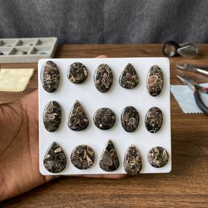 TURRITELLA Agate Cabochon Wholesale Lot By Weight With Different Shapes And Sizes Used For Jewelry Making Stone TURRITELLA - Product Image 3