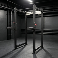 Rack de potencia comercial para sentadillas, equipo de gimnasio para entrenamiento de fuerza, jaula de pesas libres, barra de dominadas