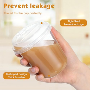 แก้วกาแฟและชานมเย็นแบบใช้แล้วทิ้ง PET ขนาด 12 ออนซ์ รูปทรงสี่เหลี่ยมผืนผ้า พร้อมฝาปิด พิมพ์โลโก้ด้วยระบบดิจิทัล บรรจุภัณฑ์พิเศษ - Product Image 4