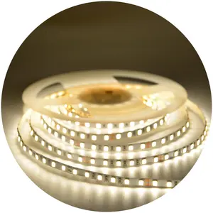 IP20 kapalı kabine DC12V DC24V 120leds/m şerit 5mm PCB esnek smd2835 neon tüp profil için led şerit işık